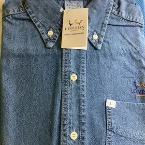London licensed Blue Denim long sleeve Shirt.
Brand New! Size-L